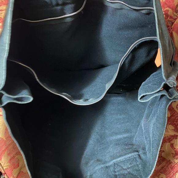 HERMES PARIS Fourre Tout MM Tote Bag Black Canvas Made in France - Picture 4 of 9